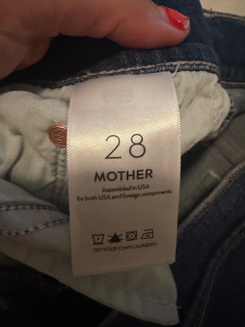 NWOT Mother The Insider Crop Step Chew Size 28 - Picture 6 of 10